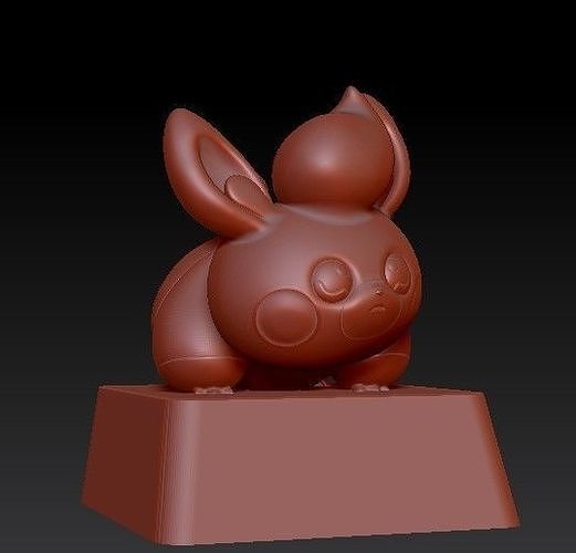 keycap pokemon pawmi 3D print model