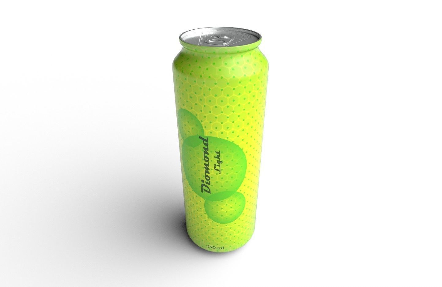 Drink Can Standart 550 ml Low-poly 3D model_3
