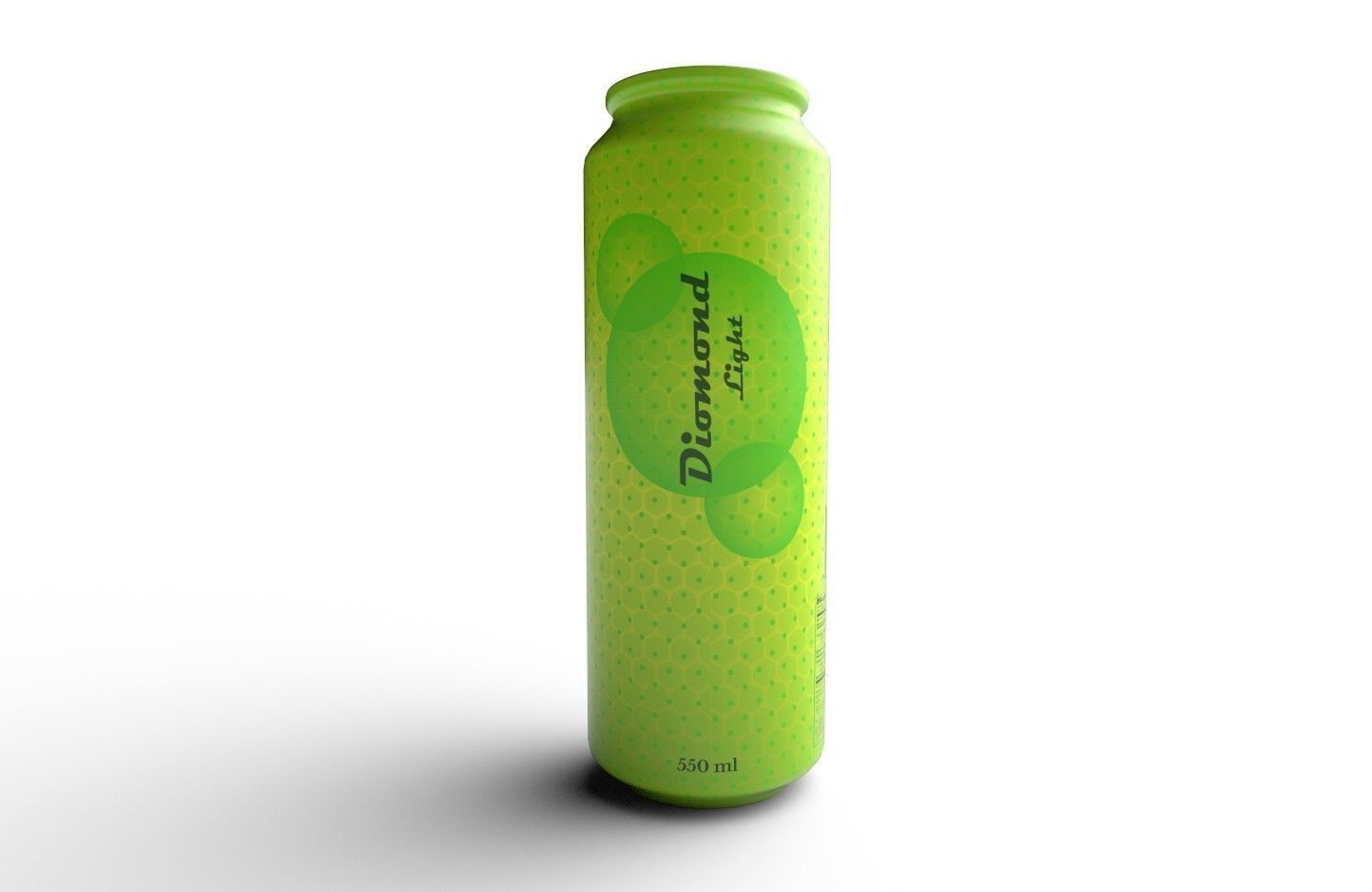 Drink Can Standart 550 ml Low-poly 3D model_10