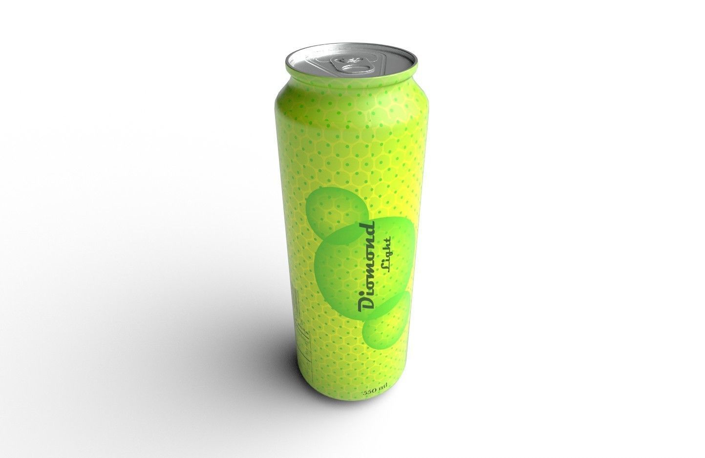 Drink Can Standart 550 ml Low-poly 3D model_1