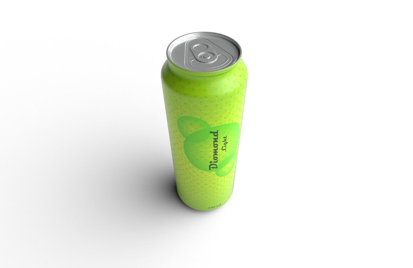 Drink Can Standart 550 ml Low-poly 3D model_8