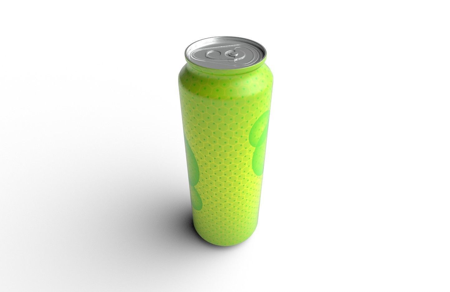 Drink Can Standart 550 ml Low-poly 3D model_6