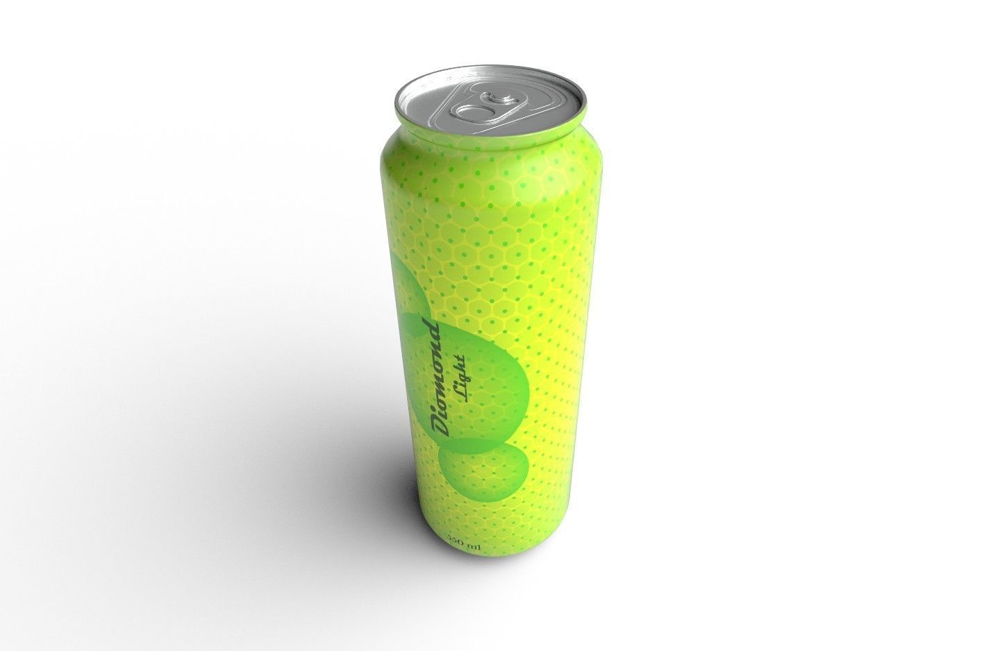 Drink Can Standart 550 ml Low-poly 3D model_4