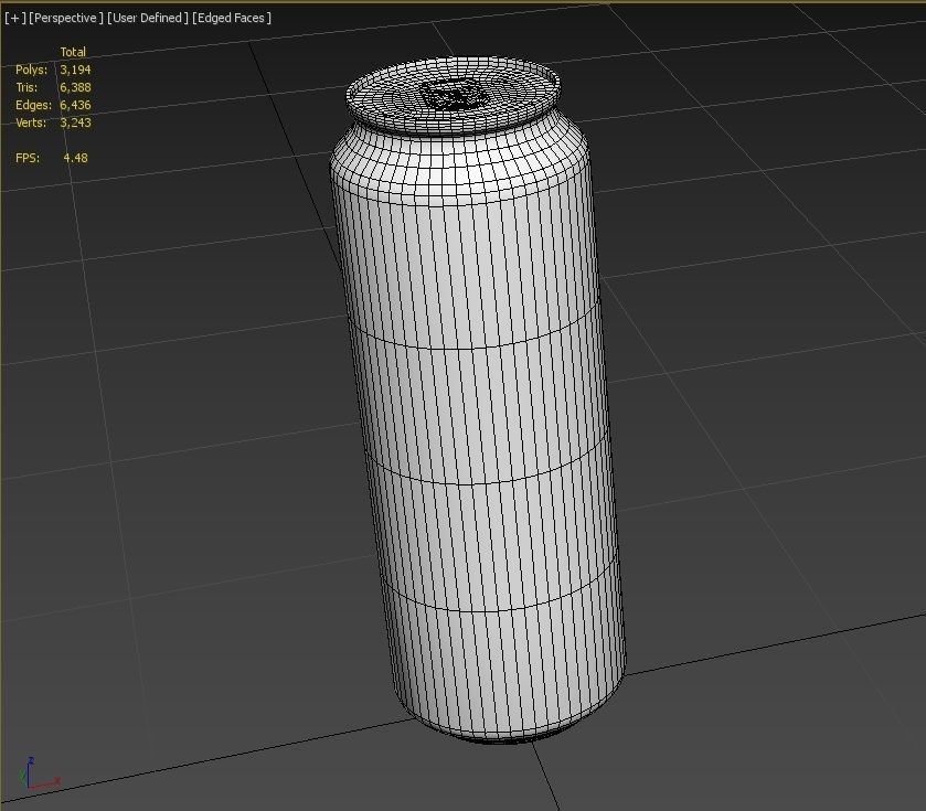 Drink Can Standart 550 ml Low-poly 3D model_14