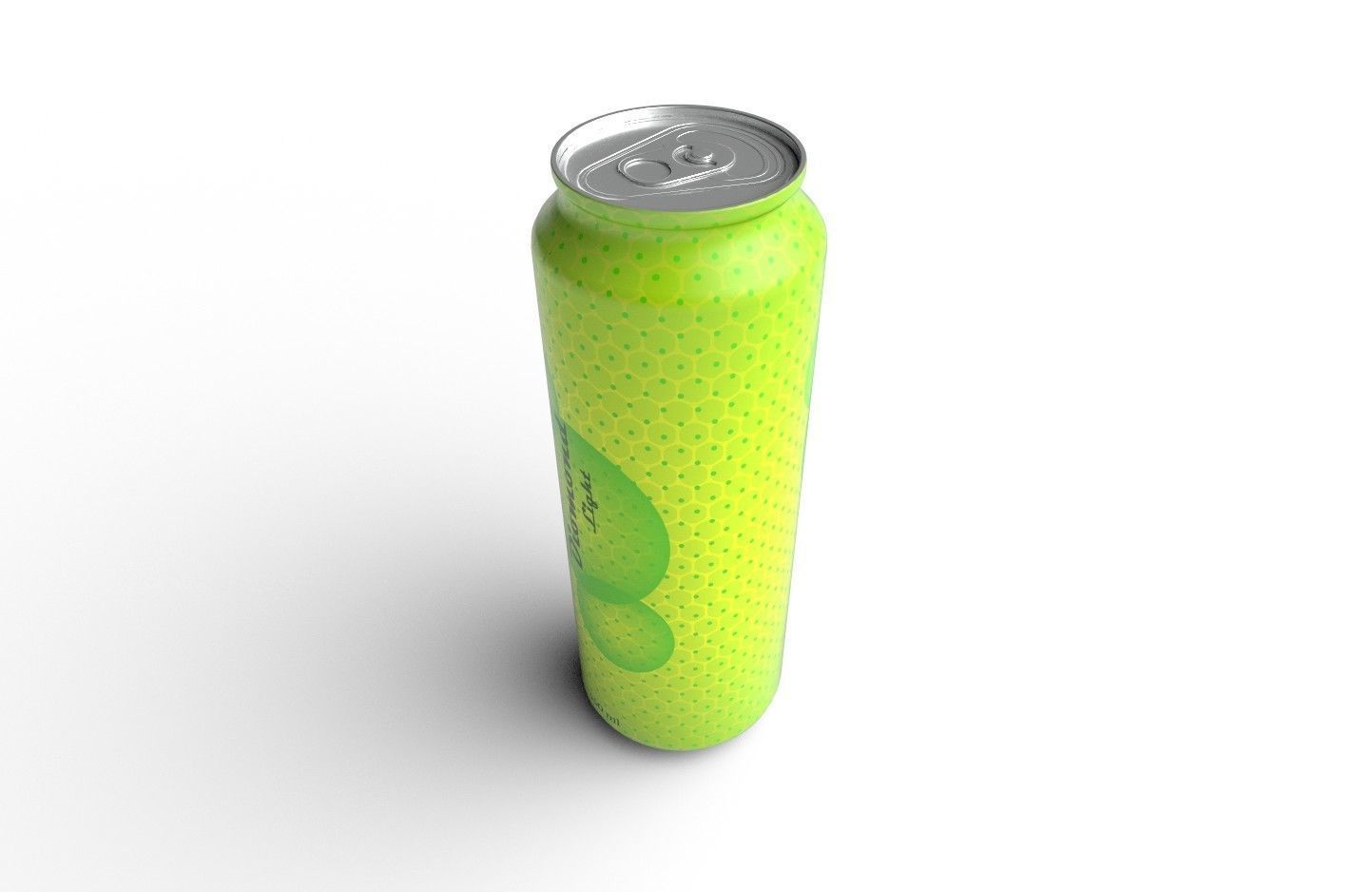 Drink Can Standart 550 ml Low-poly 3D model_5