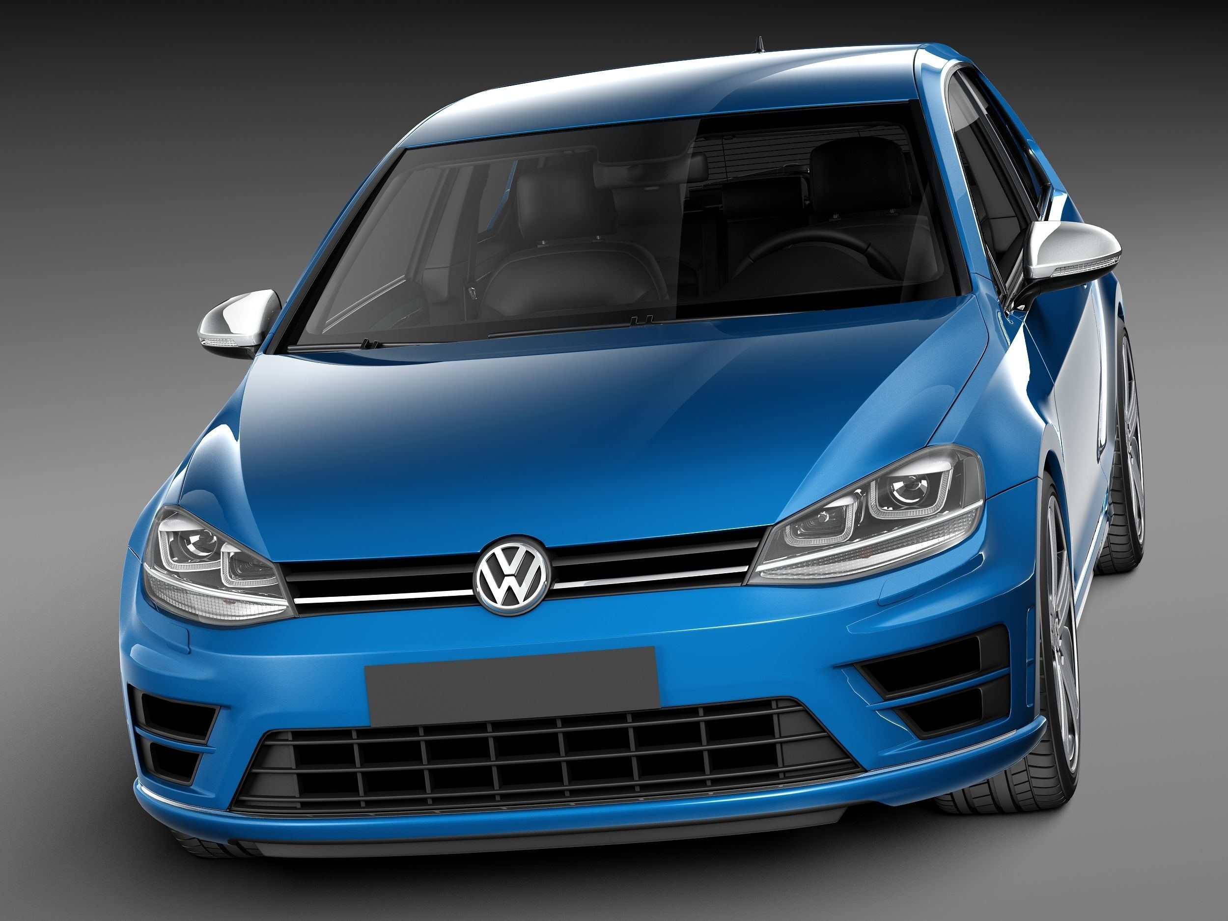 Volkswagen Golf VII R 2014 3D model_1