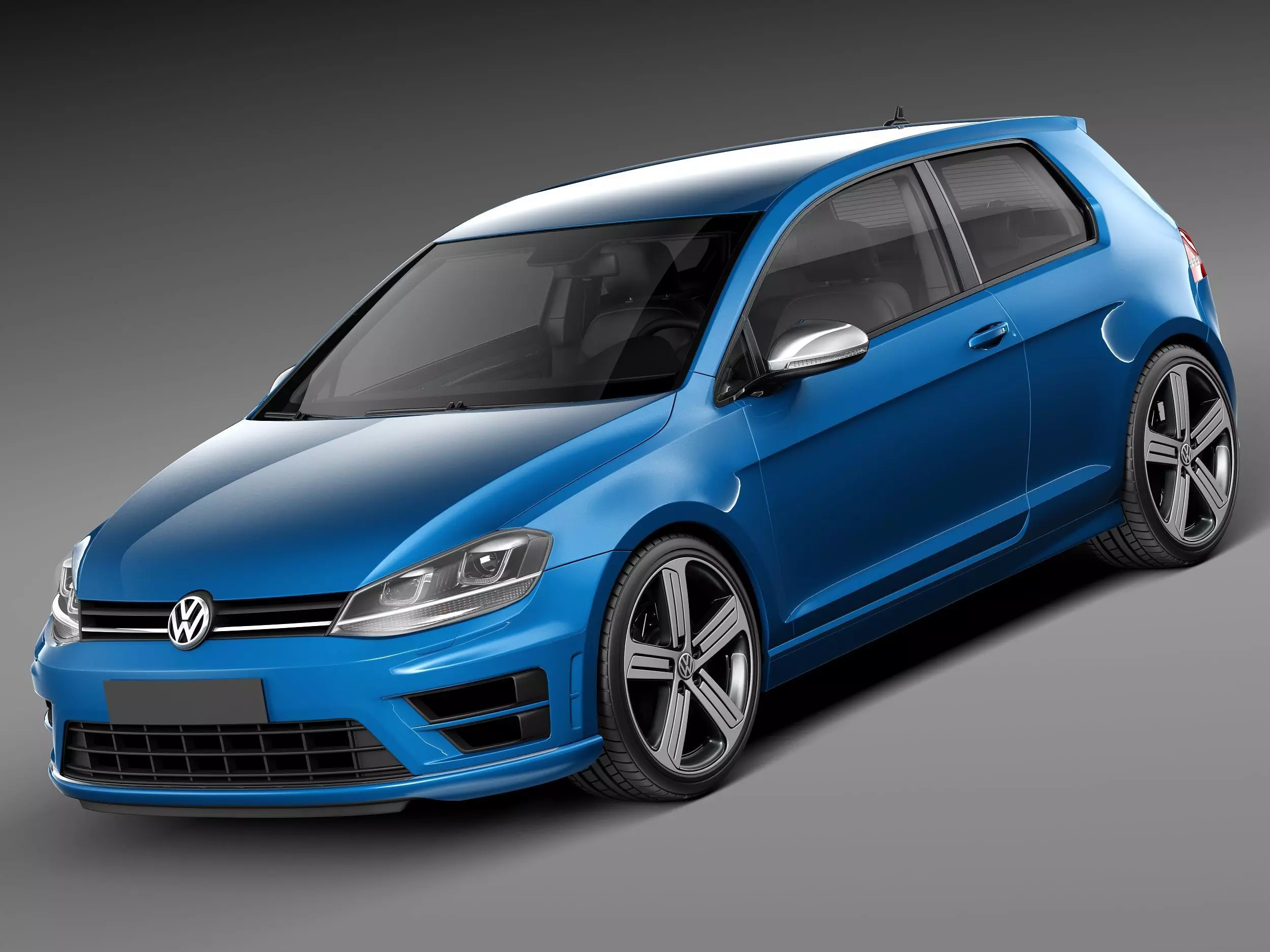 Volkswagen Golf VII R 2014 3D model_0
