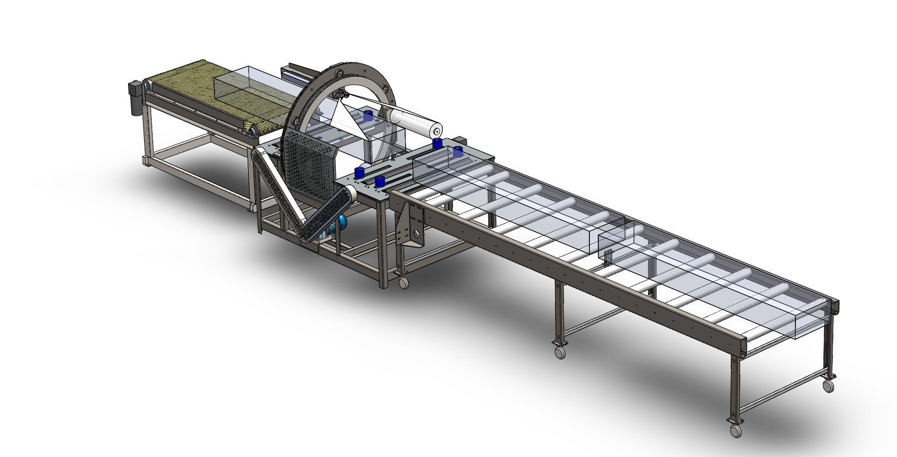 Horizontal Film Wrapping Machine 3D model_1