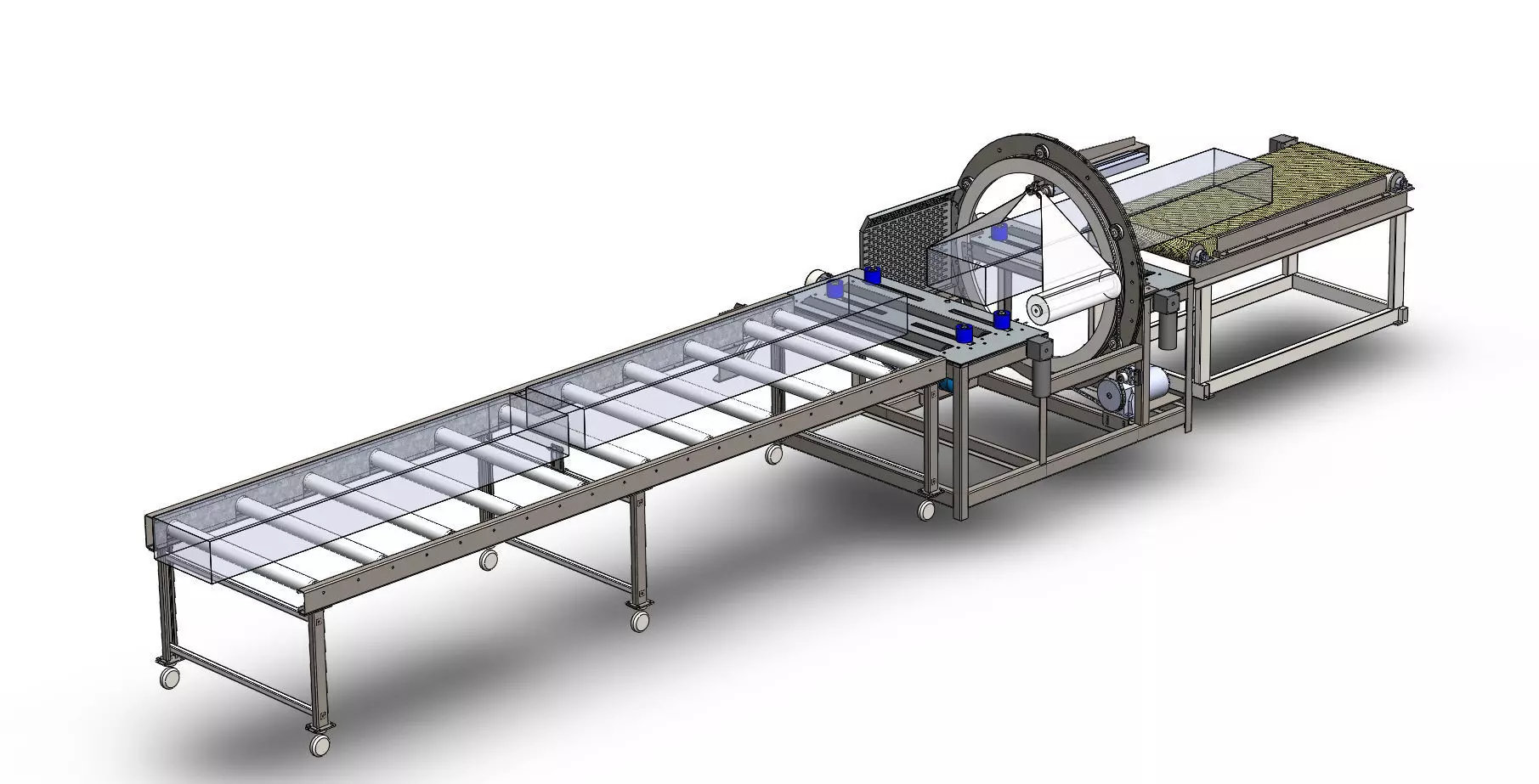 Horizontal Film Wrapping Machine 3D model_0