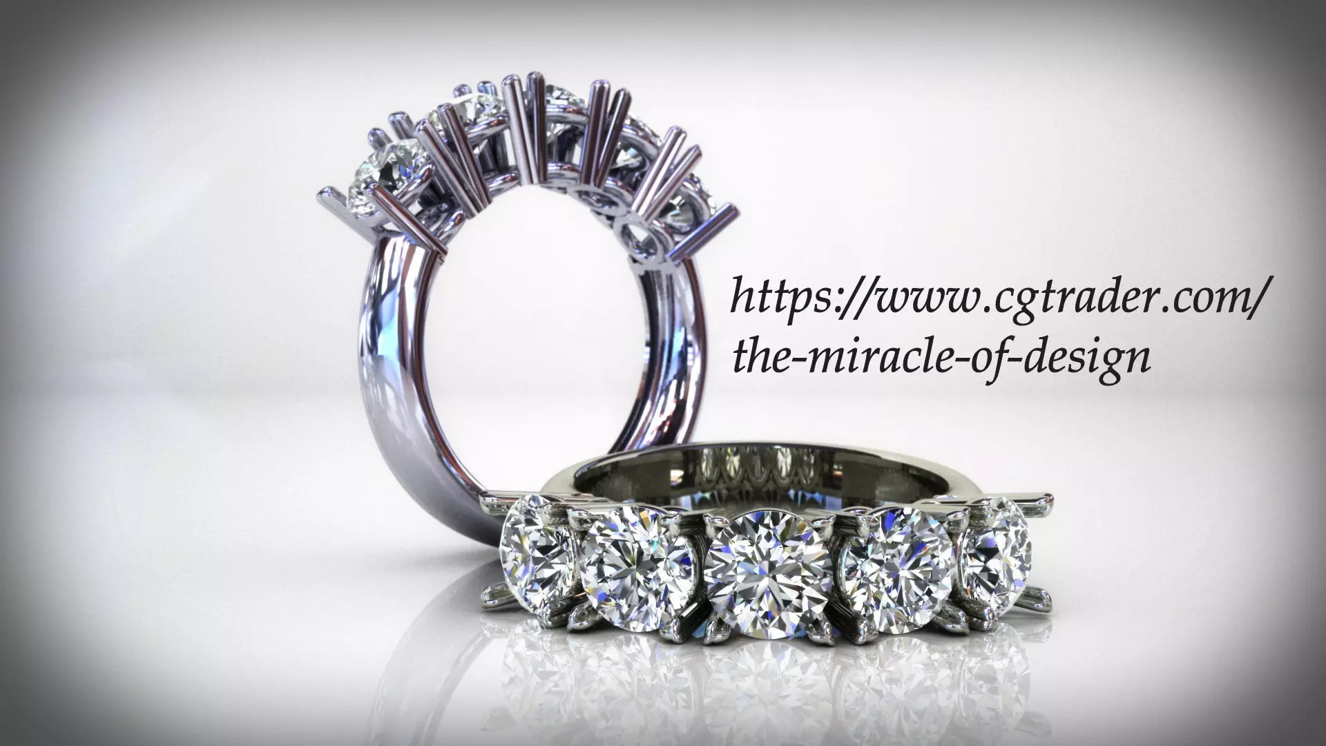 Round diamond ring Free 3D print model