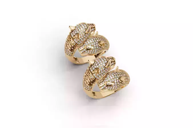 Leopard Jewellery Gold Rings