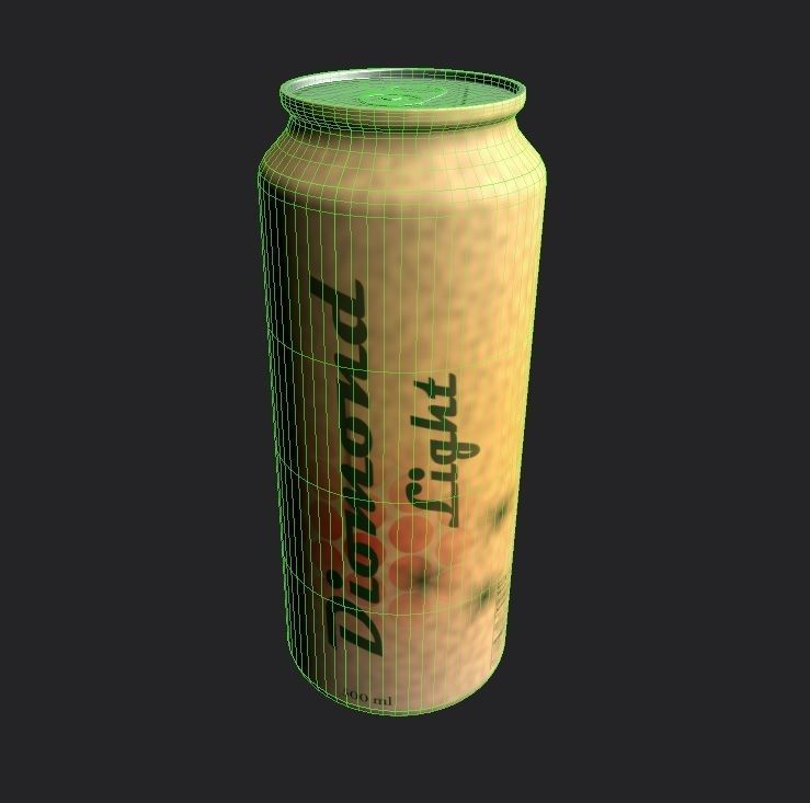 Drink Can Standart 500 ml Low-poly 3D model_2