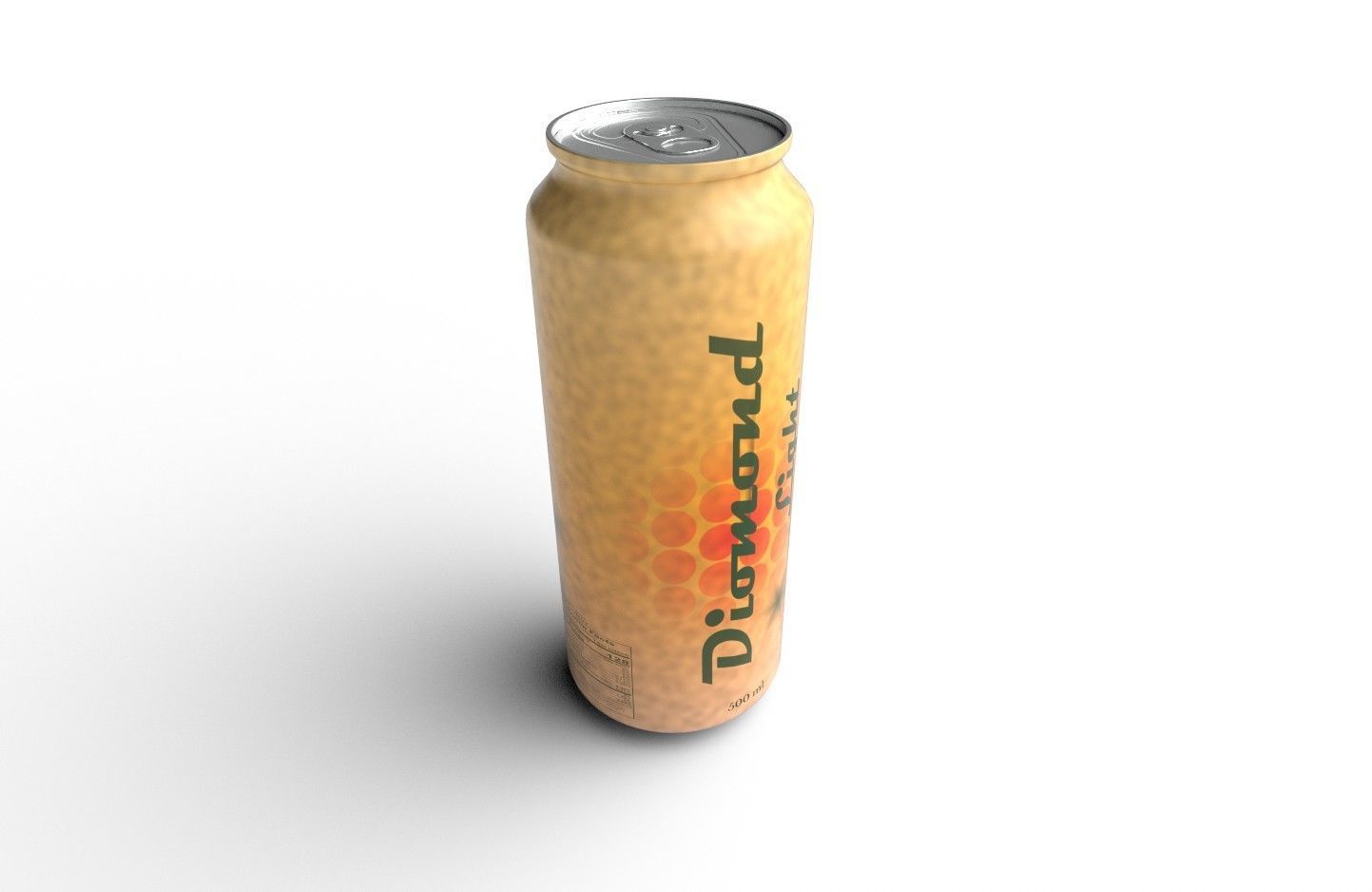 Drink Can Standart 500 ml Low-poly 3D model_6