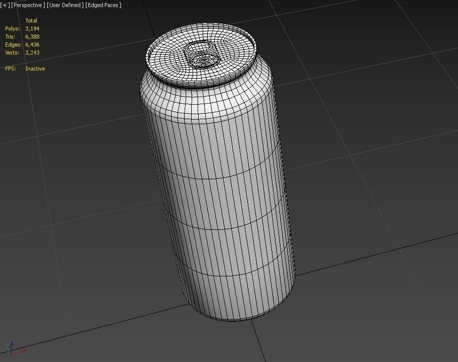 Drink Can Standart 500 ml Low-poly 3D model_14