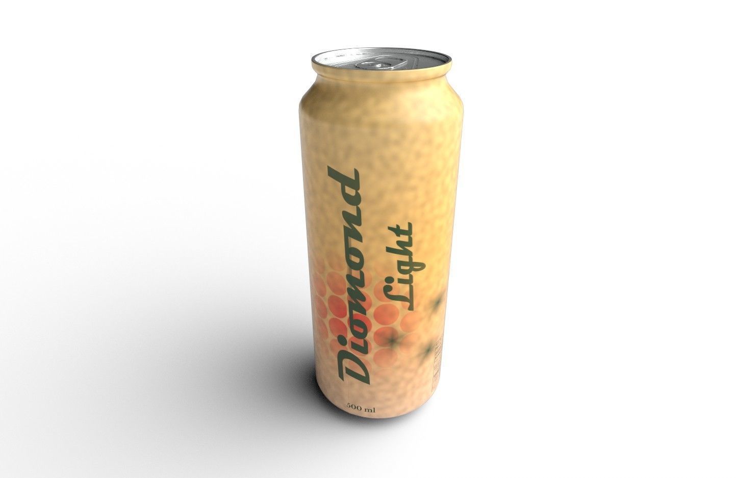 Drink Can Standart 500 ml Low-poly 3D model_1