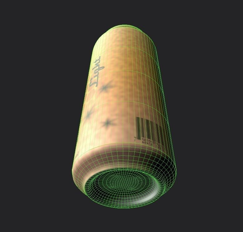 Drink Can Standart 500 ml Low-poly 3D model_13