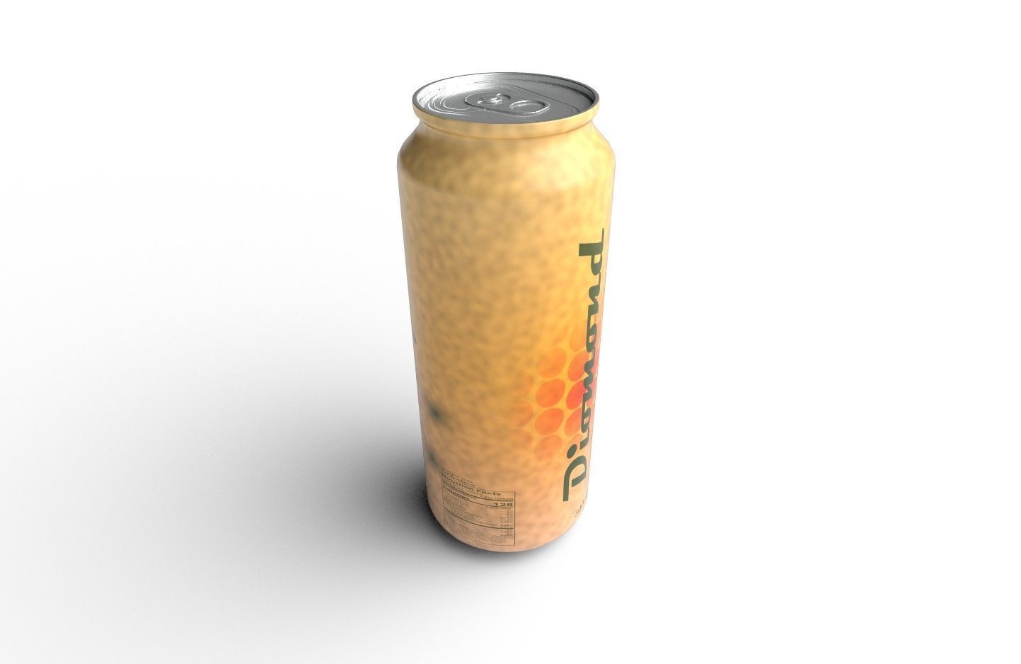 Drink Can Standart 500 ml Low-poly 3D model_5
