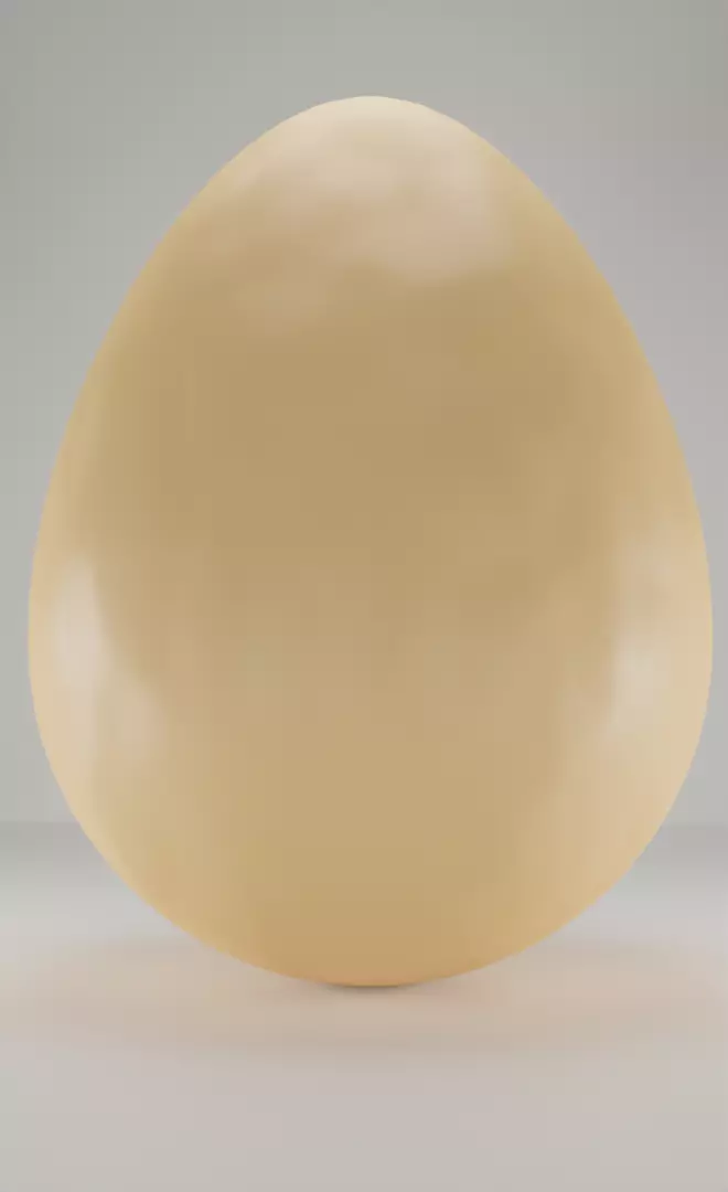 Simple egg Low-poly 3D model