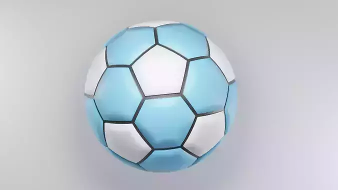 Soccer ball Low-poly 3D model