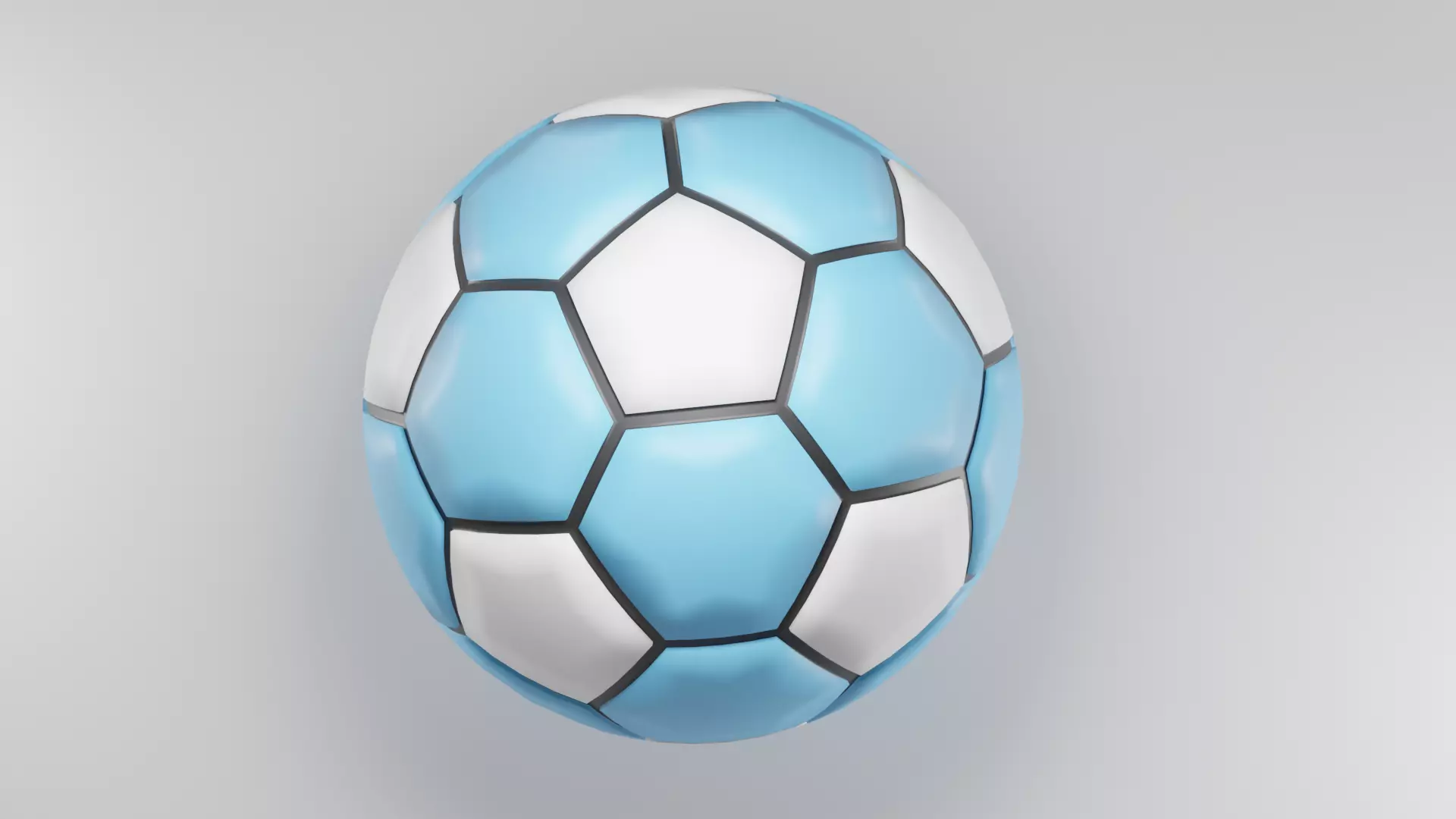 Soccer ball Low-poly 3D model_0