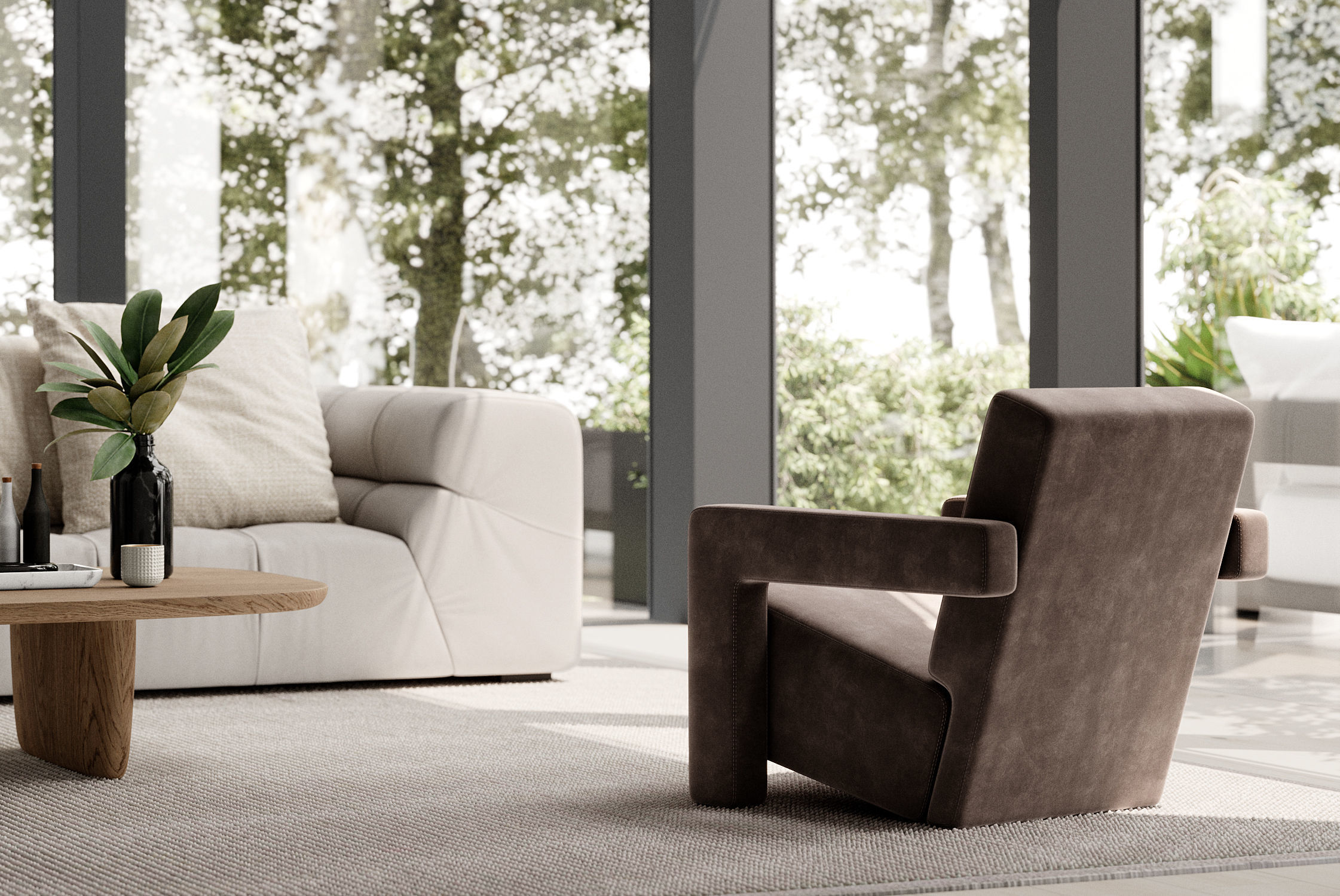 Midcentury Saloon Design - Download Scene 3D model_2