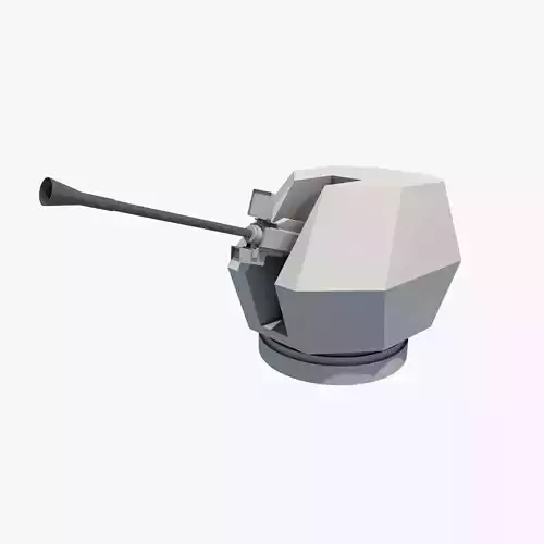 Low Poly Bofors 40mm MK4