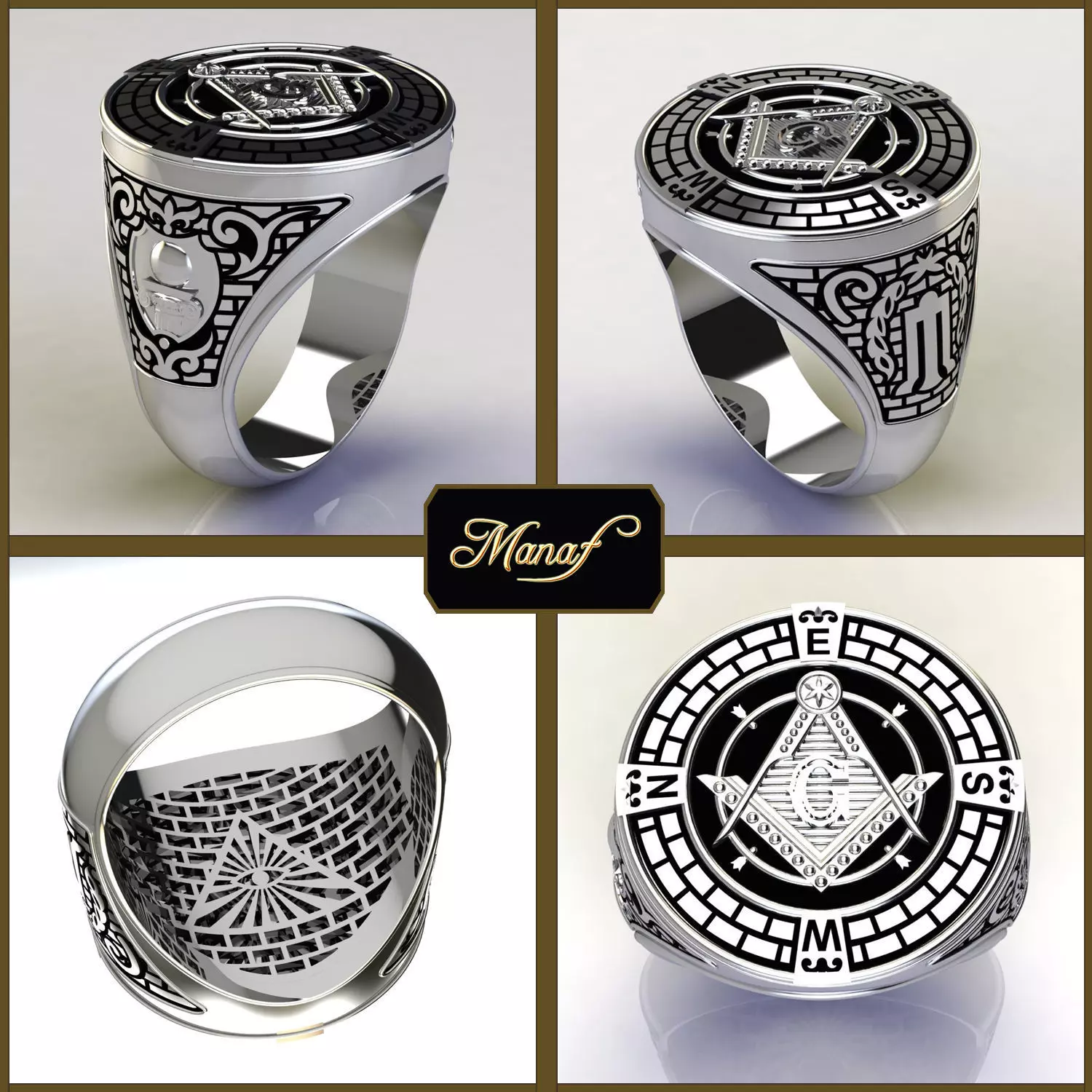 Mens ring STL 3D print model