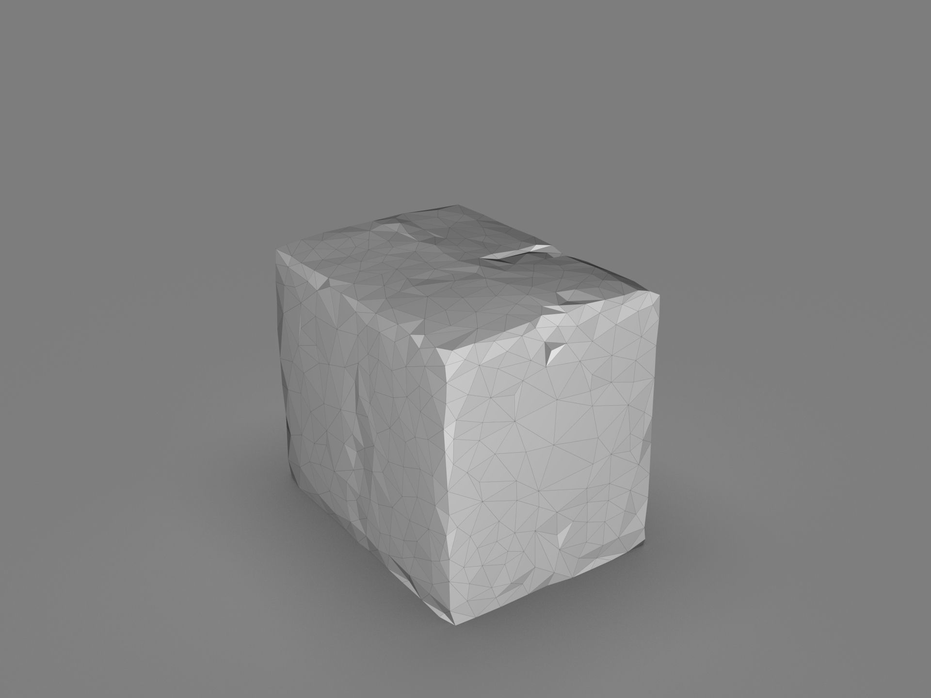 Cardboard box with labels Low-poly 3D model_6