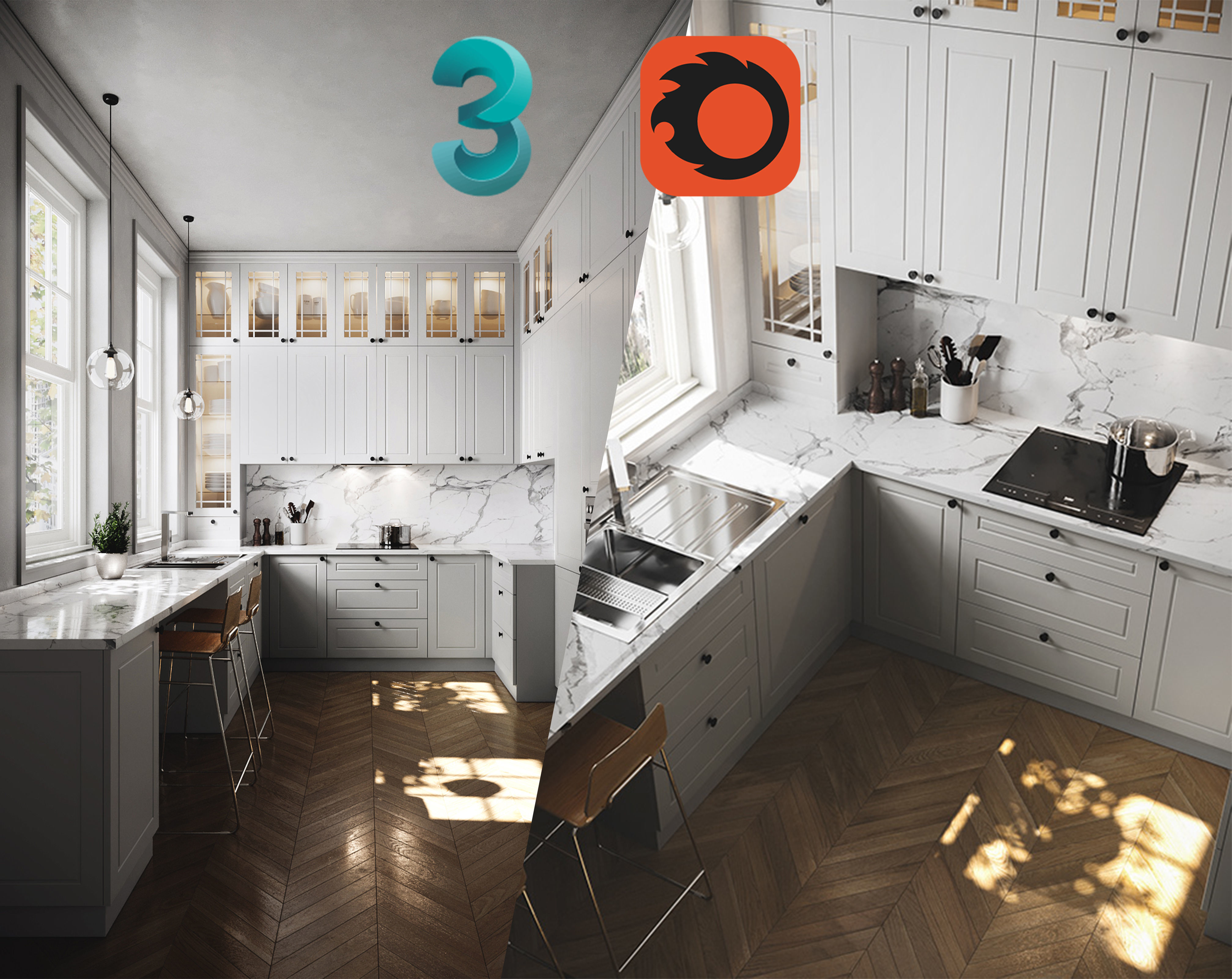 Victoria Kitchen Scene Download 3D model CGTrader