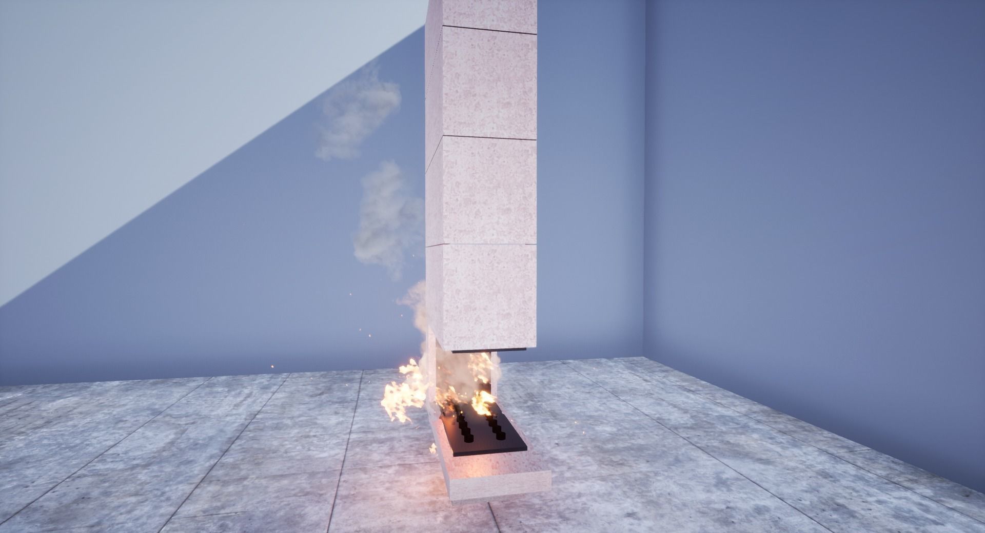 Fire Place 3d Free 3D model_1