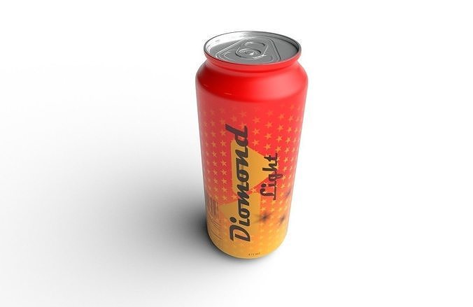 Drink Can  Standart 473  ml Low-poly 3D model