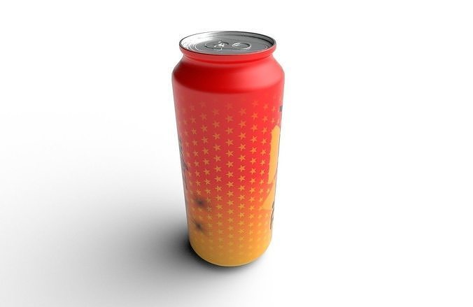 Drink Can  Standart 473  ml Low-poly 3D model 6