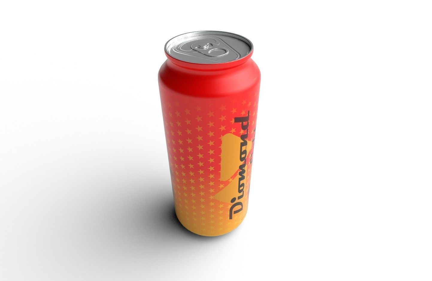 Drink Can Standart 473 ml Low-poly 3D model_6
