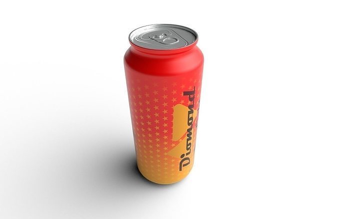 Drink Can  Standart 473  ml Low-poly 3D model 7