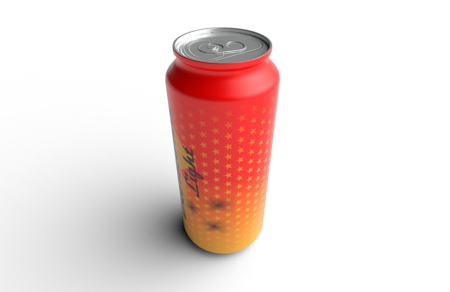 Drink Can Standart 473 ml Low-poly 3D model_4