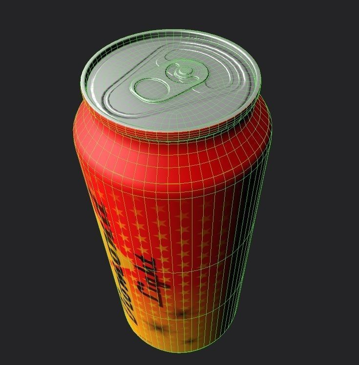 Drink Can Standart 473 ml Low-poly 3D model_13