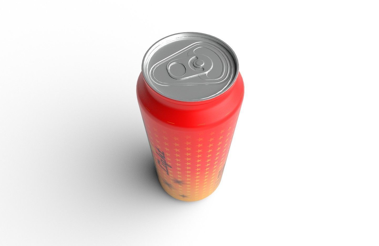 Drink Can Standart 473 ml Low-poly 3D model_9