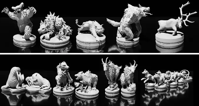 Arctic Creatures Miniature set