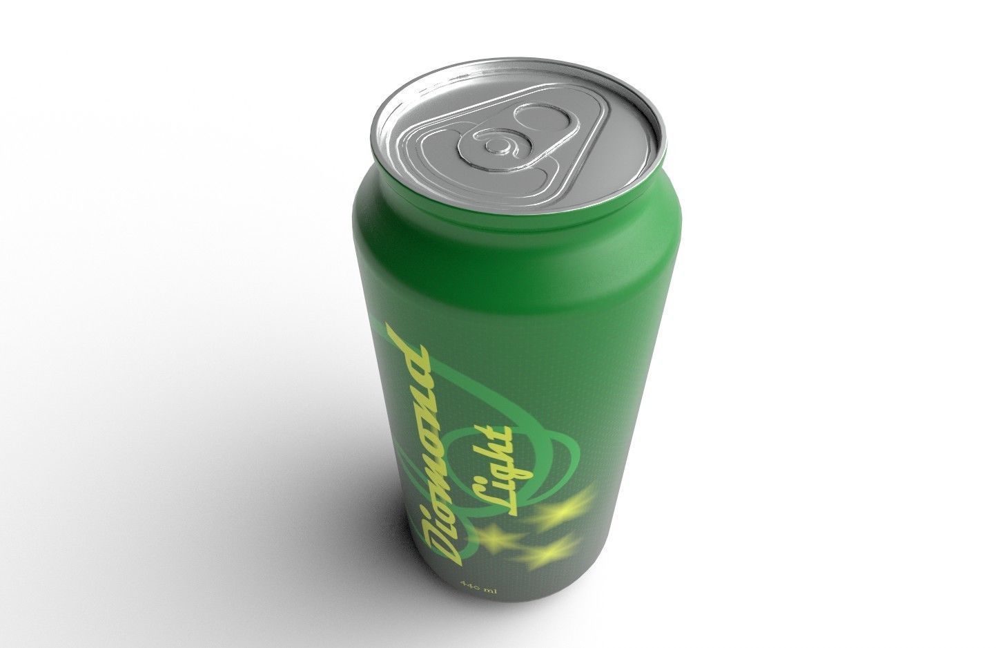 Drink Can Standart 440 ml Low-poly 3D model_23