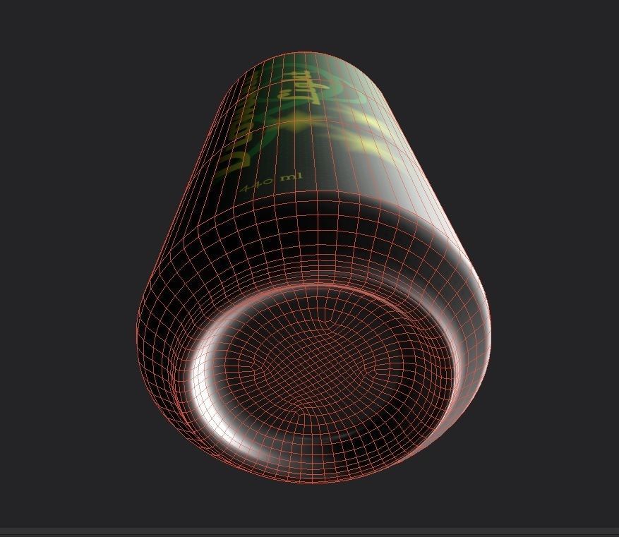 Drink Can Standart 440 ml Low-poly 3D model_25