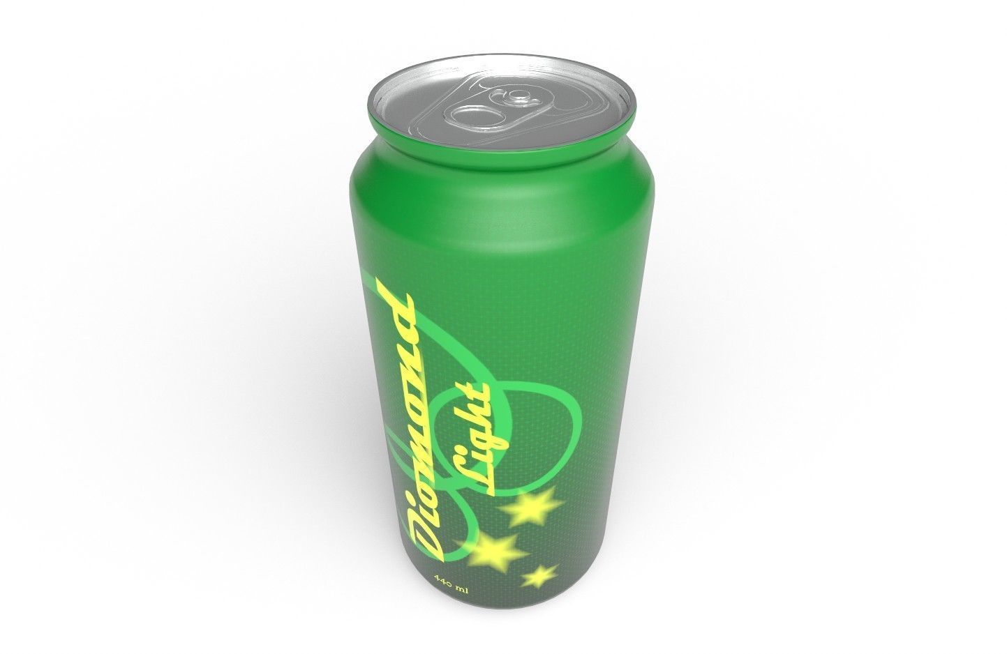 Drink Can Standart 440 ml Low-poly 3D model_17