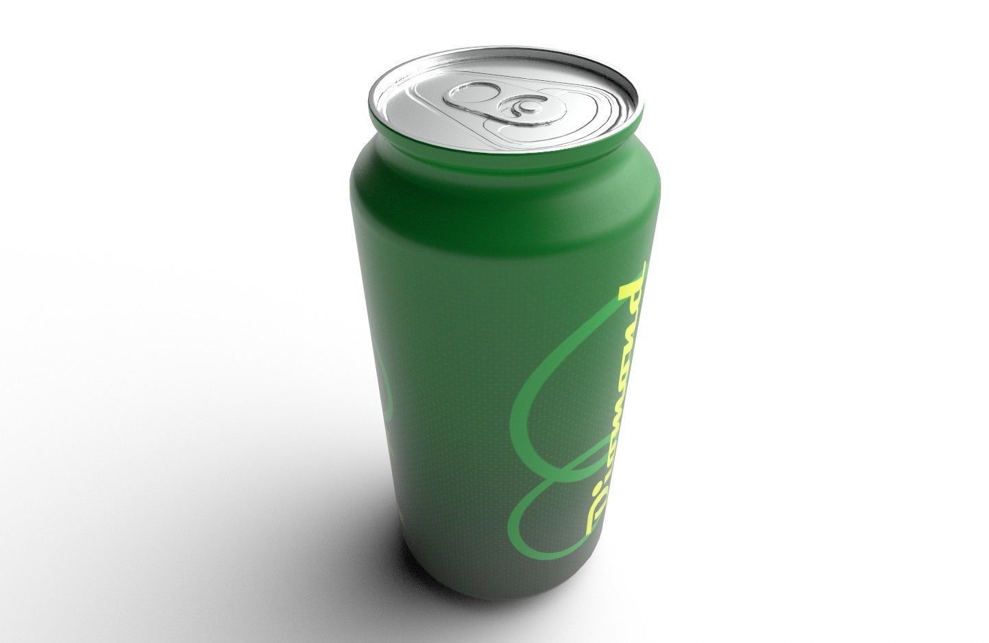 Drink Can Standart 440 ml Low-poly 3D model_6