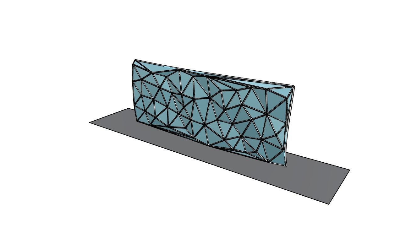 Triangulated Wall random points v3 3D model_36