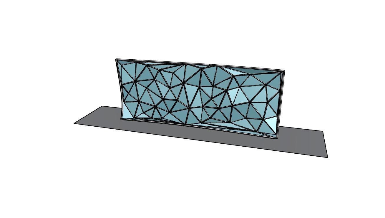 Triangulated Wall random points v3 3D model_26