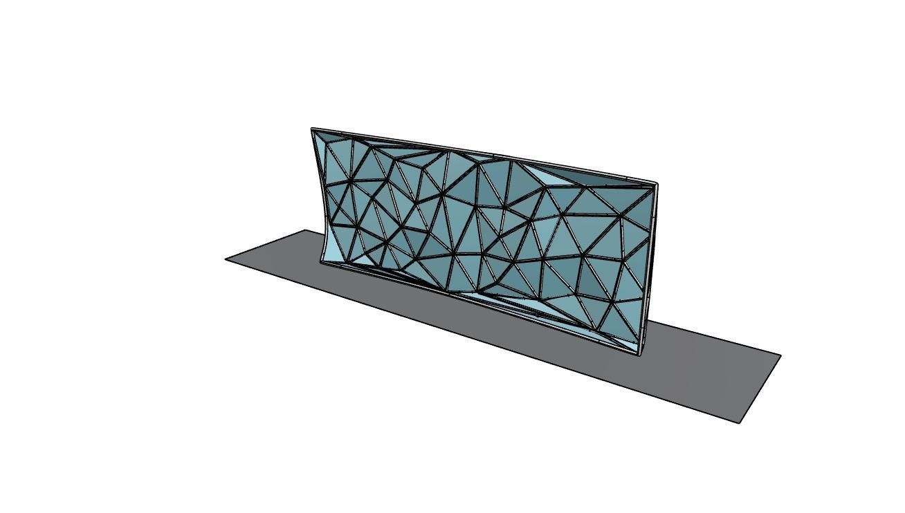 Triangulated Wall random points v3 3D model_27
