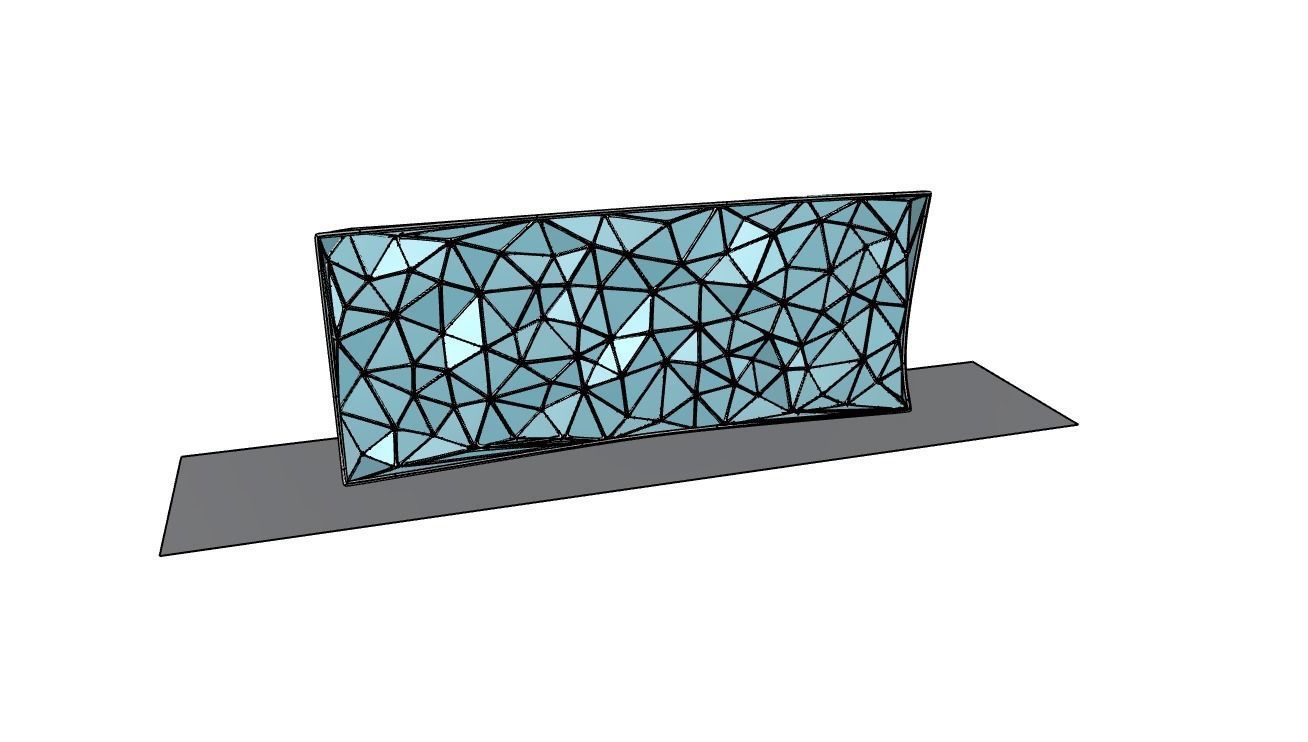Triangulated Wall random points v5 3D model_31