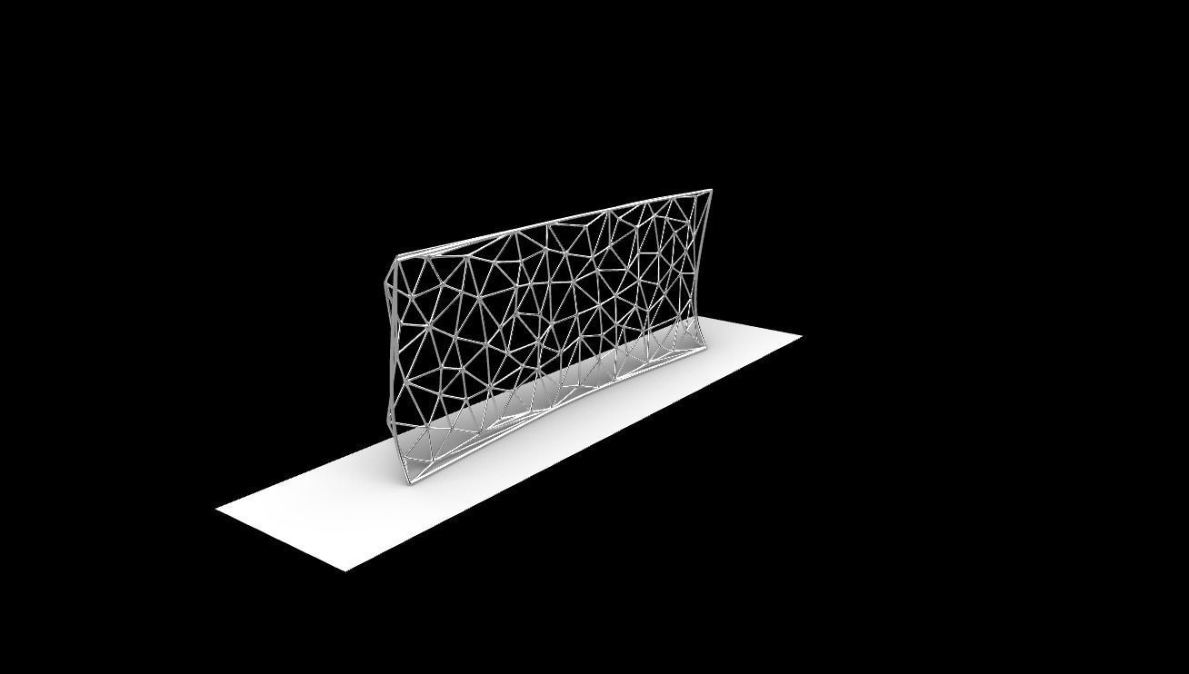 Triangulated Wall random points v5 3D model_18
