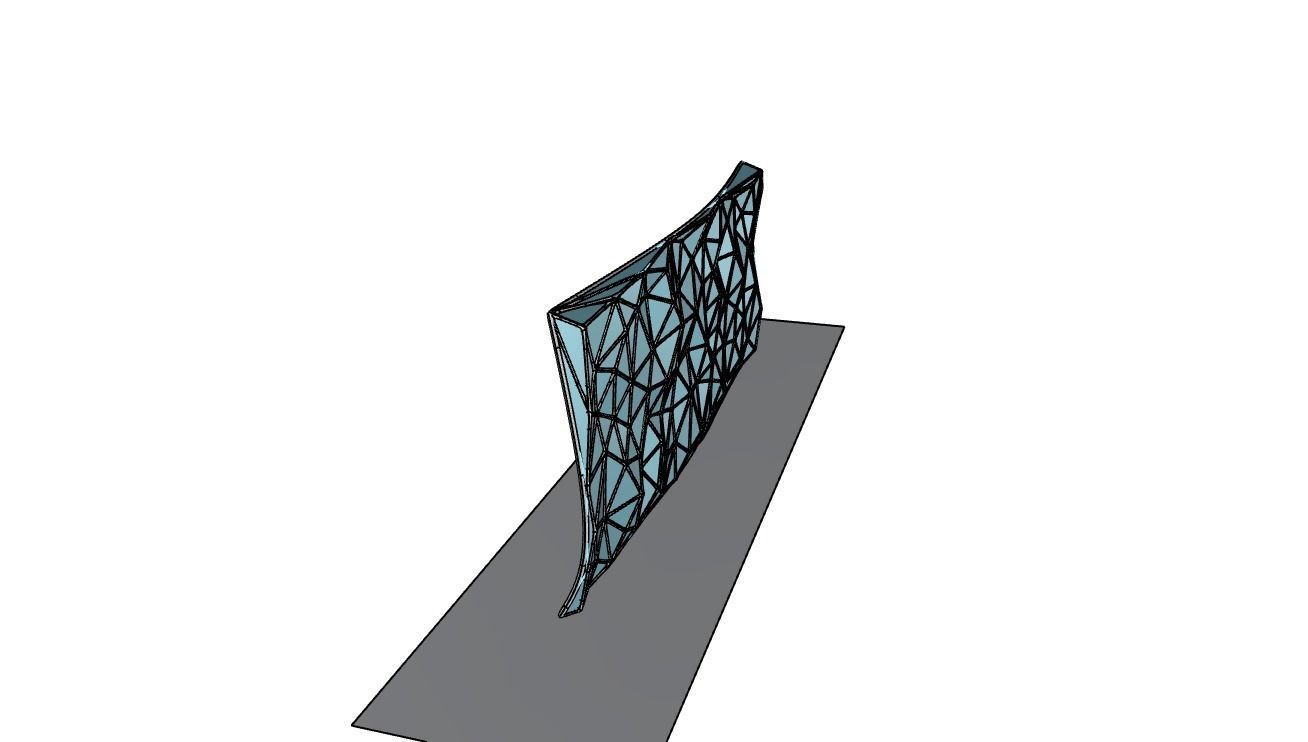 Triangulated Wall random points v5 3D model_38