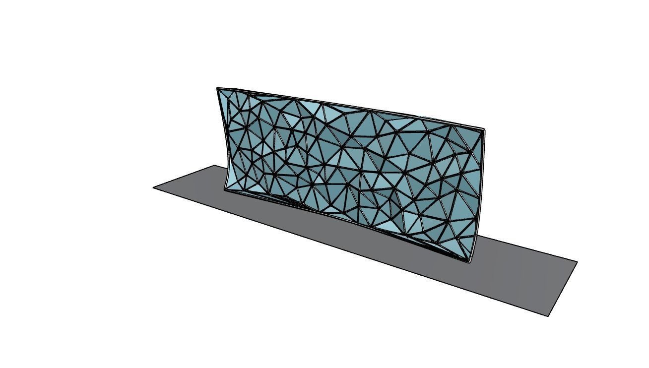 Triangulated Wall random points v5 3D model_34