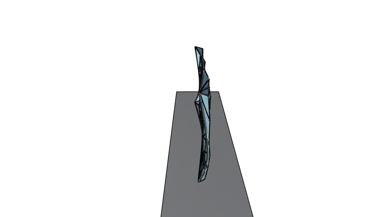 Triangulated Wall random points v5 3D model_37